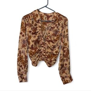 NWT Free people I got you floral crop top shirt size small